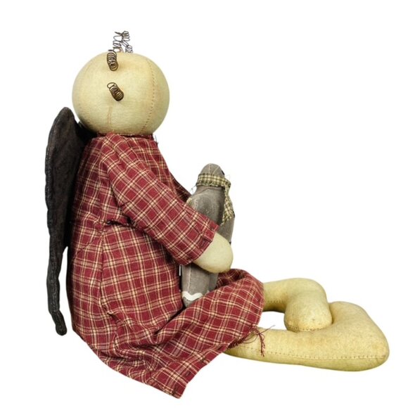 Honey and Me Lisa Liffick Primitive Angel Doll and Gingerbread Man Christmas - Picture 4 of 7